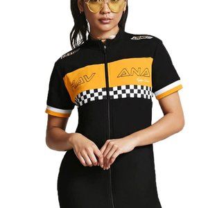 Forever 21 Black Havana Graphic Shift Dress